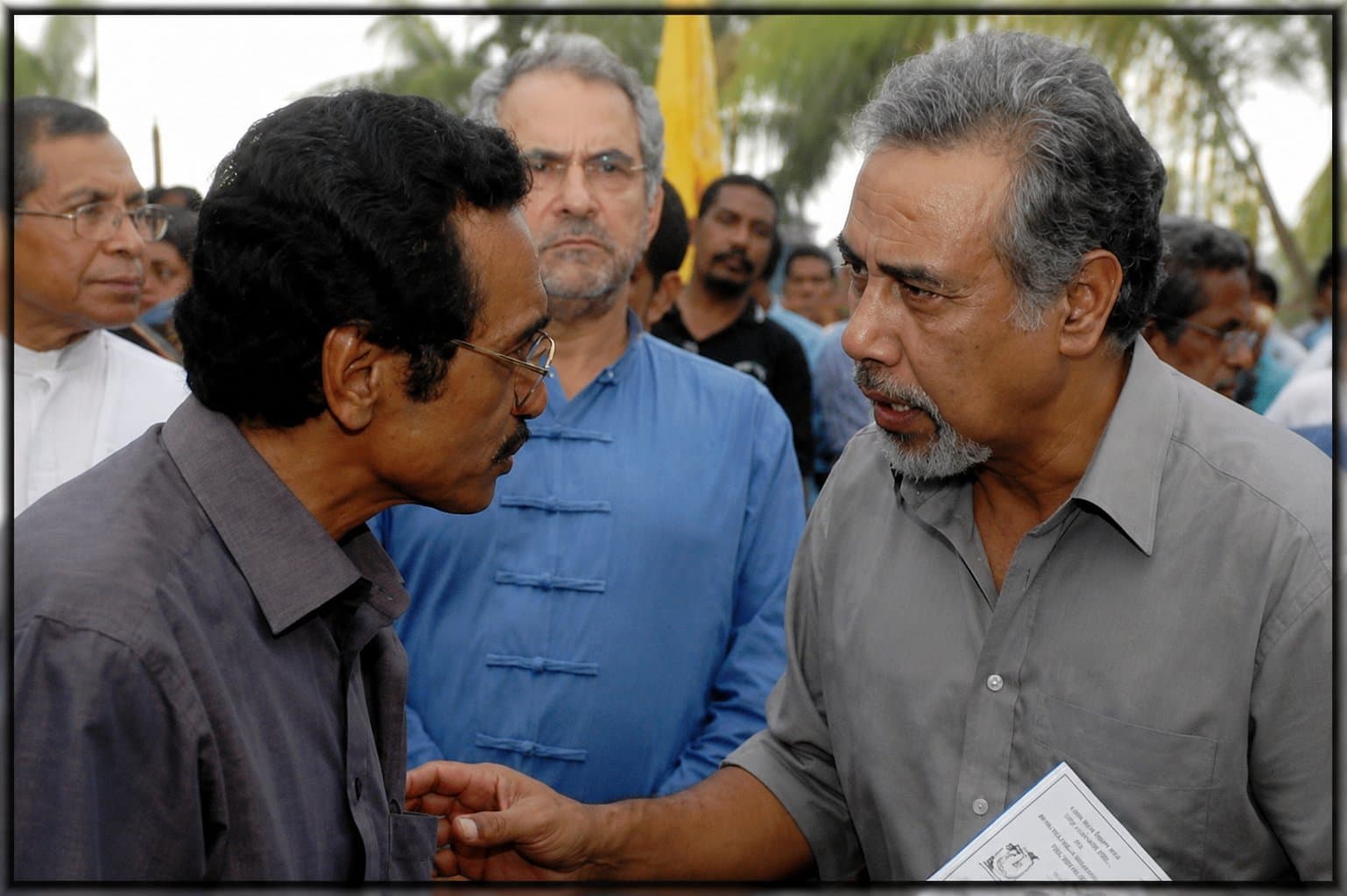 Eis-Prezidente Repúblika(karuk), Lú-Olo, atuál Prezidente Repúblika (klaran) no atuál Primeiru-Ministru, Xanana Gusmão (loos)Photo Credit: MARIO JONNY DOS SANTOS